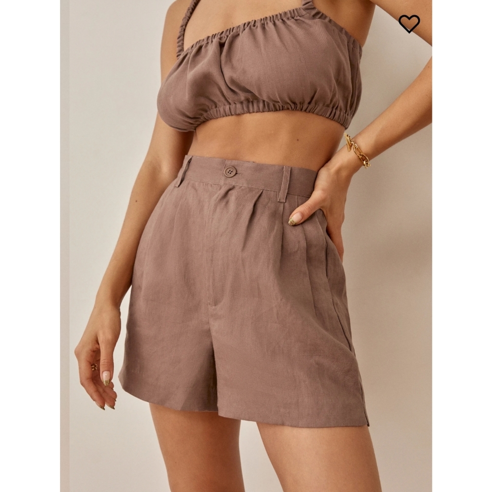 REFORMATION Carmen High Rise Linen set size 8